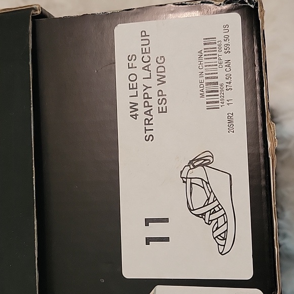 Torrid Leopard print laceup espadrille wedge women's size 11W - Picture 4 of 6